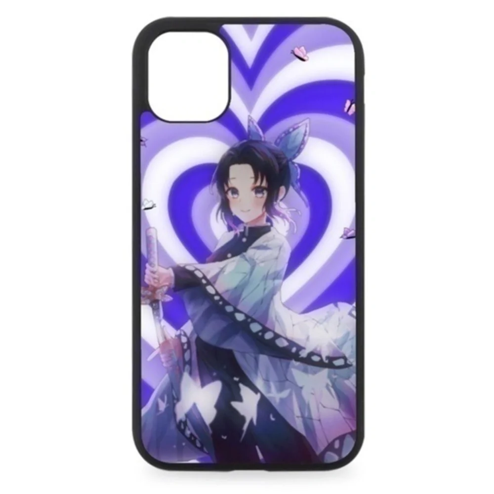 Demon Slayer Shinobu Purple Hearts Phone Case